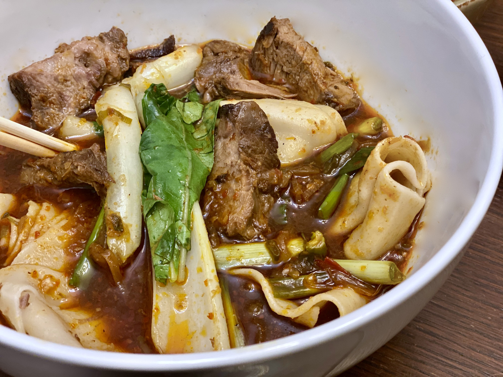 Taiwanese beef noodles from Dandan