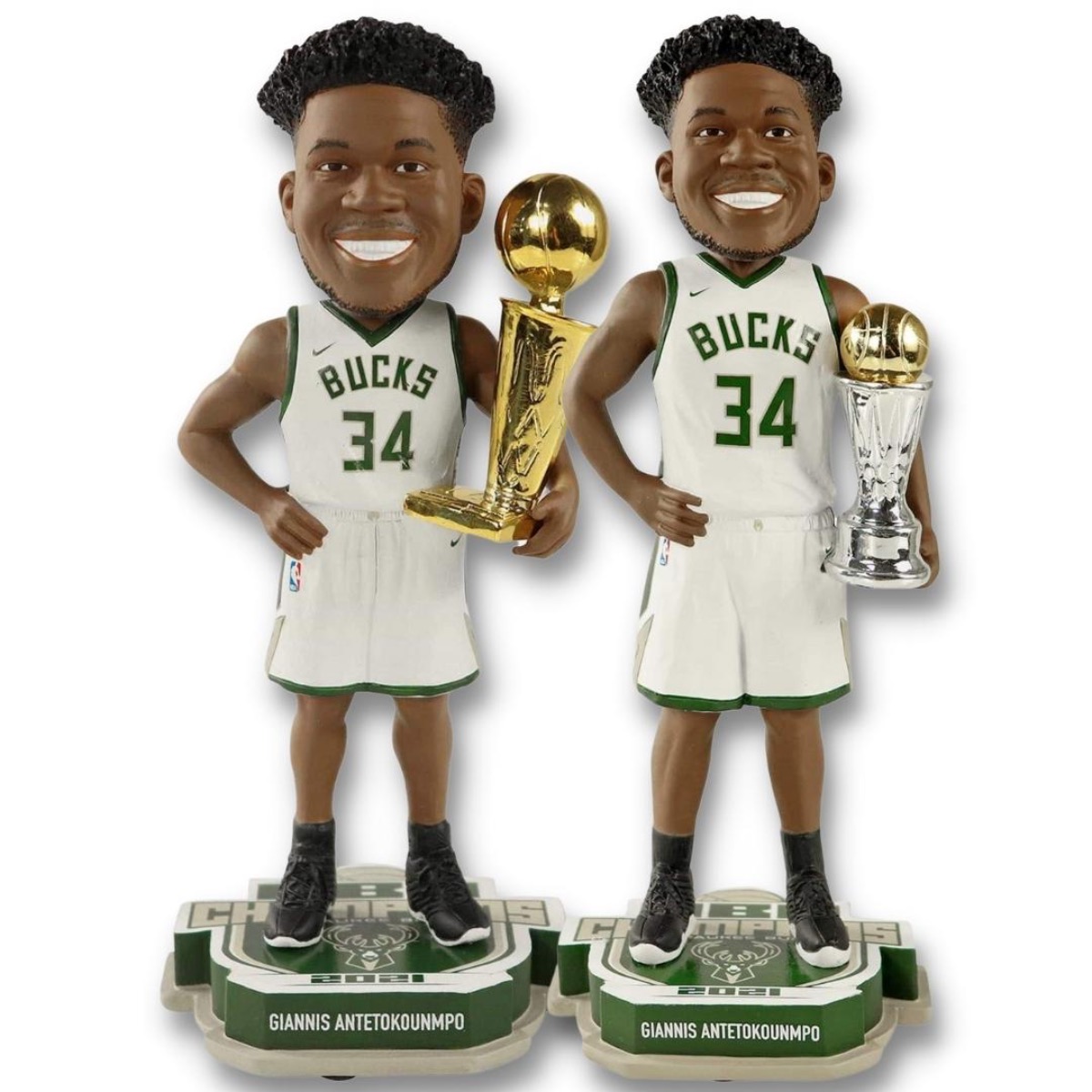 FOCO releases Milwaukee Bucks 2021 NBA Finals Champ bobbleheads