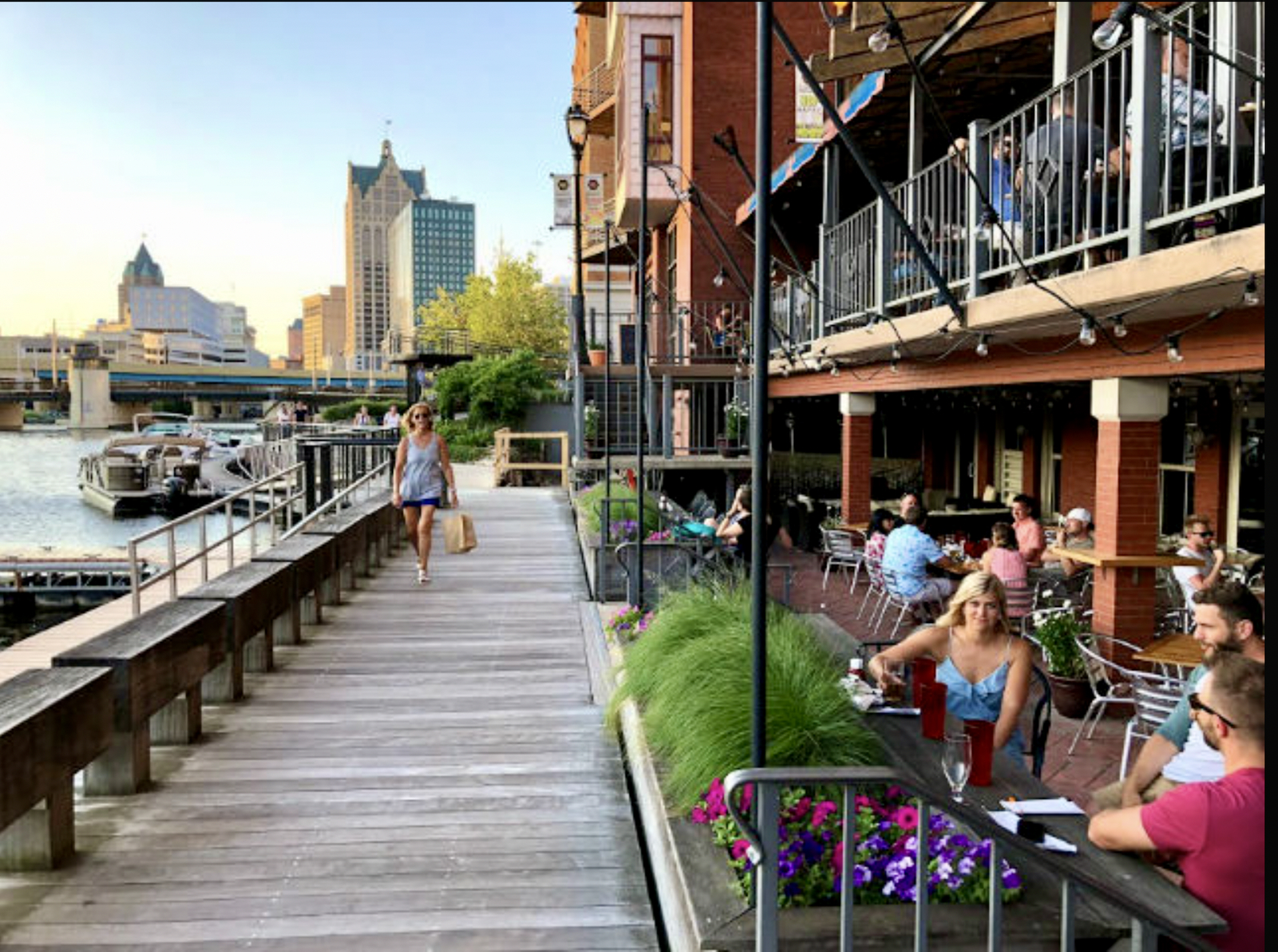 Double decker beer garden