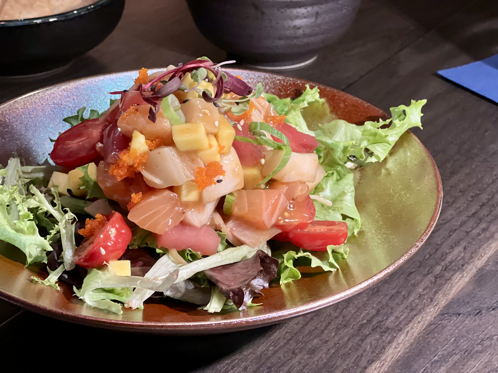 Zesty sashimi salad