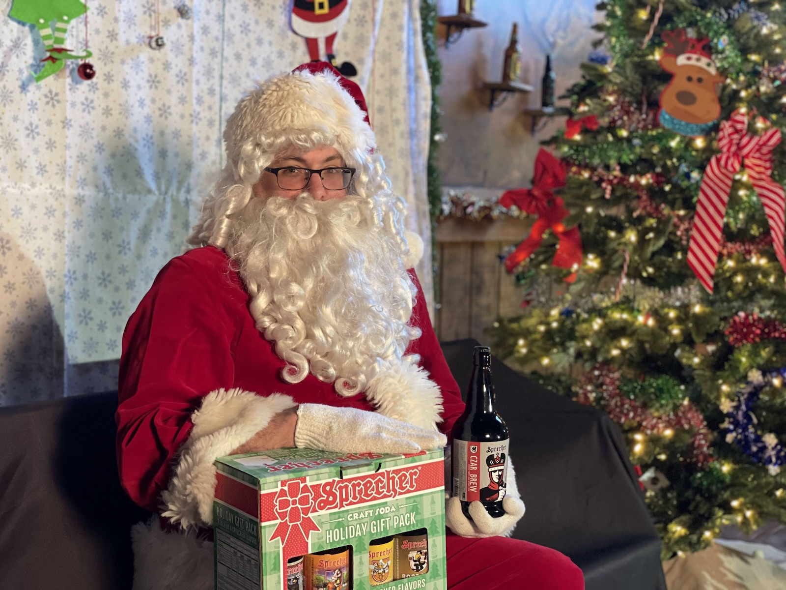 soda with santa