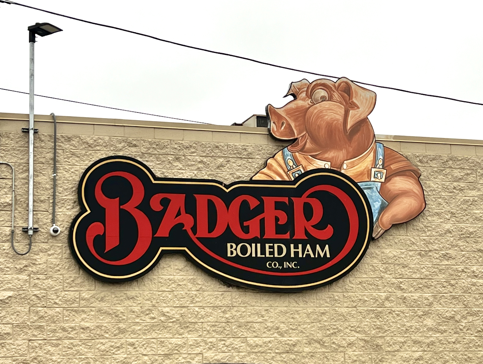 Badger Ham sign