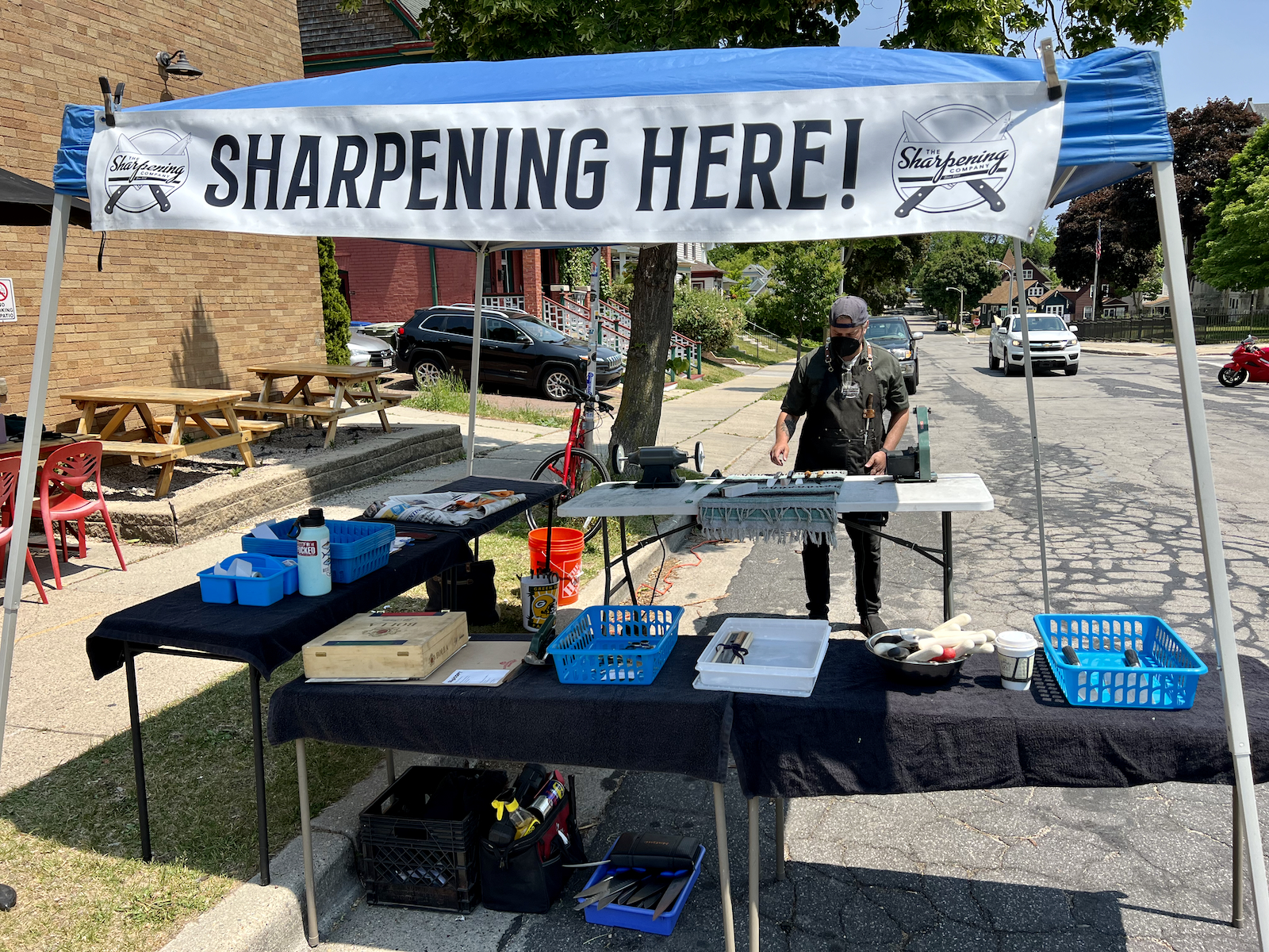 The Sharpening Co. Tent