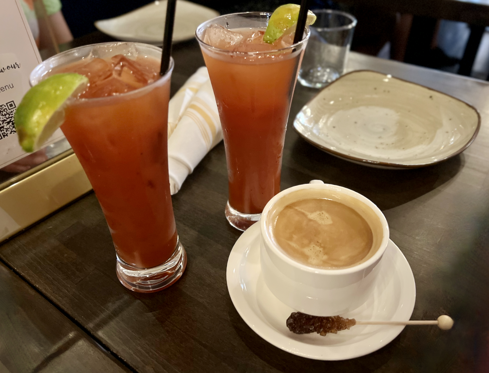 Bloody Marys and coffee