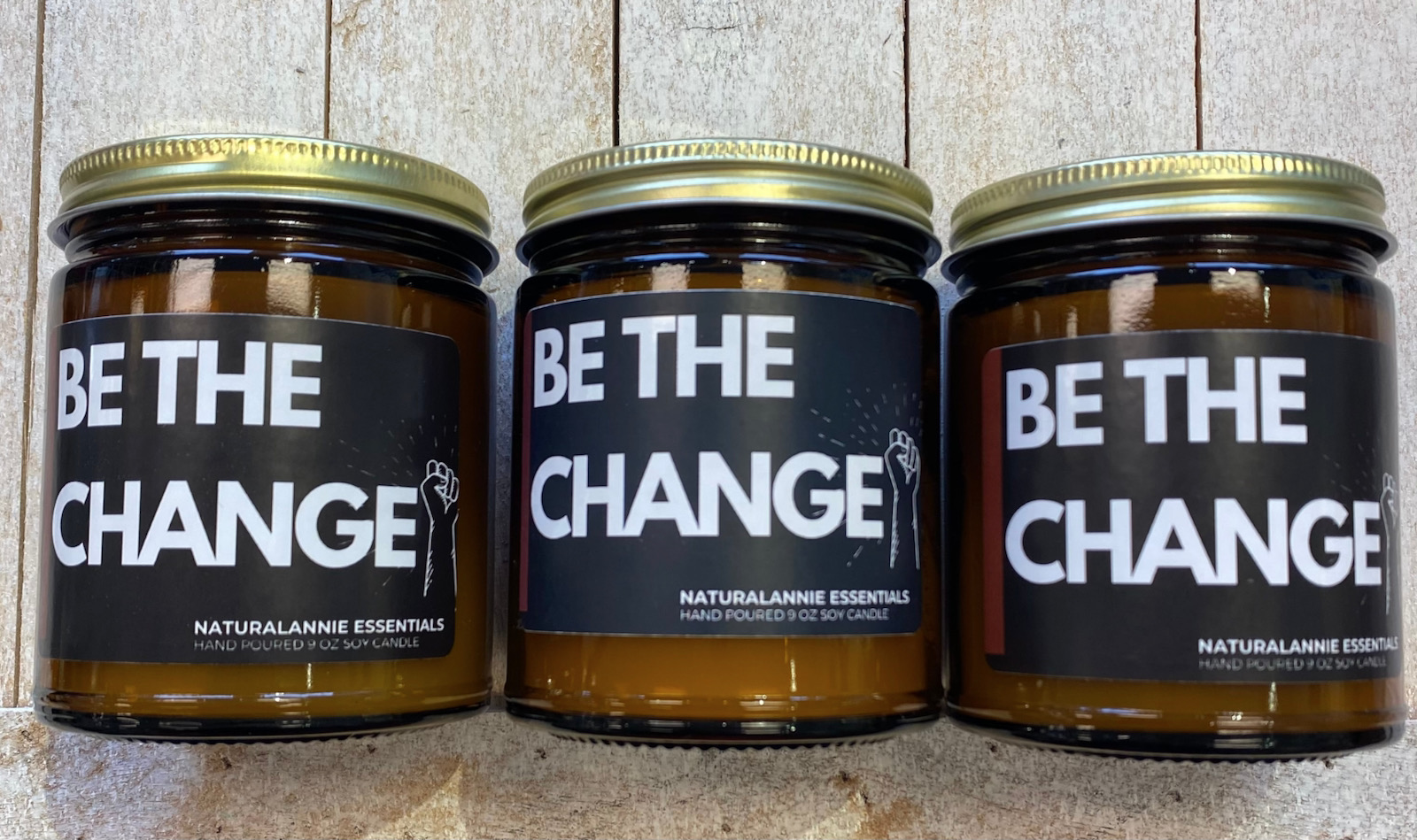 Be The Change candles