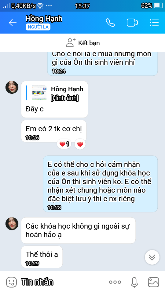 Đánh giá khóa ebook trên onthisinhvien