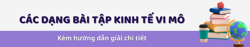 Các dạng bài tập kinh tế vi mô