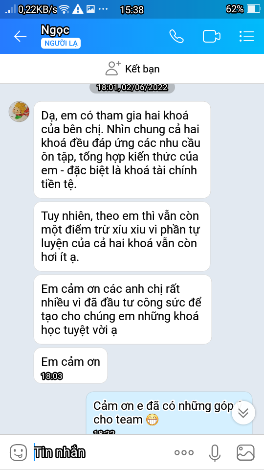 Đánh giá khóa ebook trên onthisinhvien