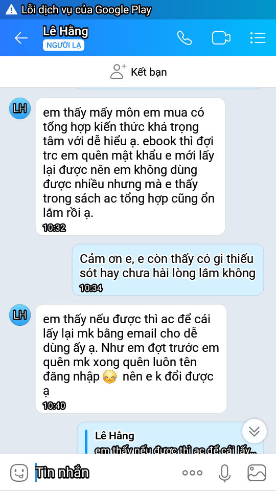 Đánh giá khóa ebook trên onthisinhvien