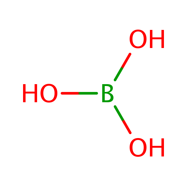 Molecular structure of 10043-35-3