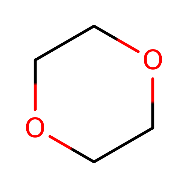 Molecular structure of 123-91-1