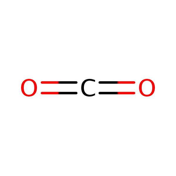 Molecular structure of 124-38-9