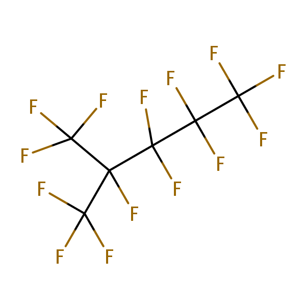 Molecular structure of 355-04-4