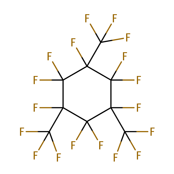 Molecular structure of 374-76-5