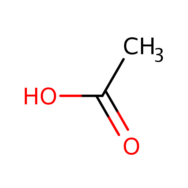 Molecular structure of 64-19-7