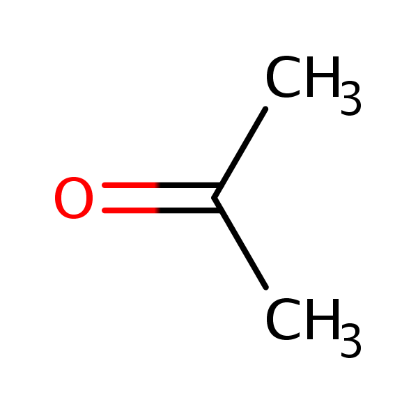 Molecular structure of 67-64-1