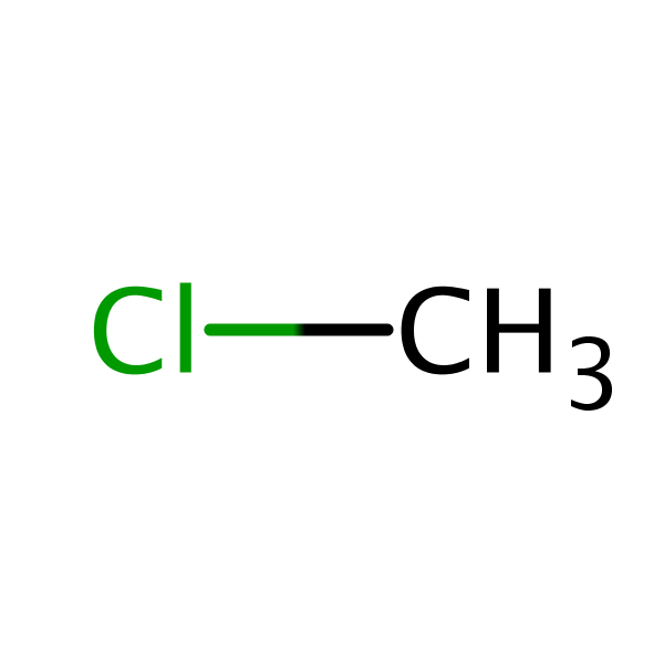 Molecular structure of 74-87-3