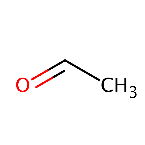 Molecular structure of 75-07-0