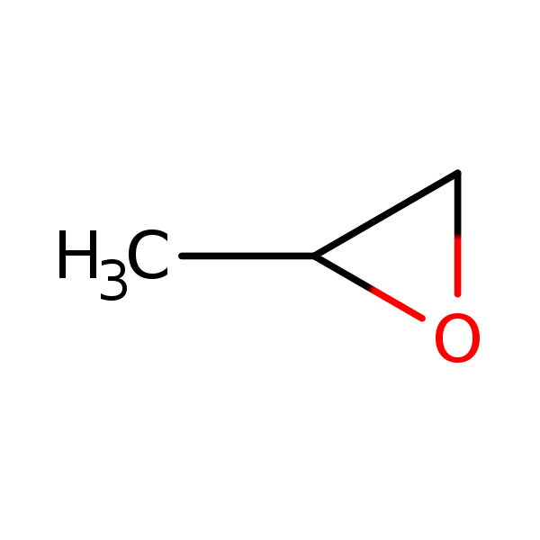 Molecular structure of 75-56-9