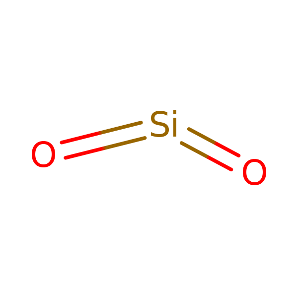 Molecular structure of 7631-86-9