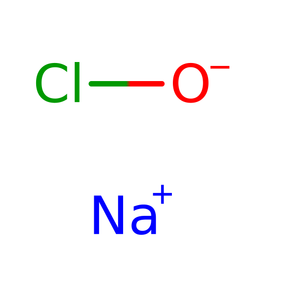 Molecular structure of 7681-52-9