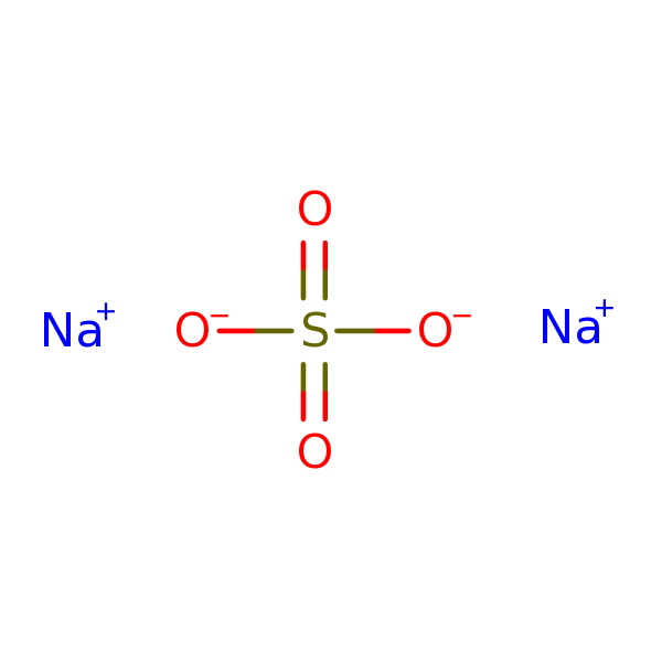 Molecular structure of 7757-82-6