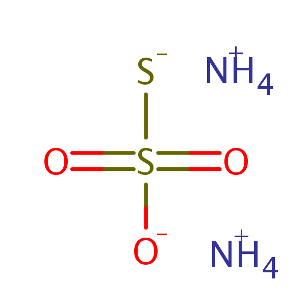 Molecular structure of 7783-18-8