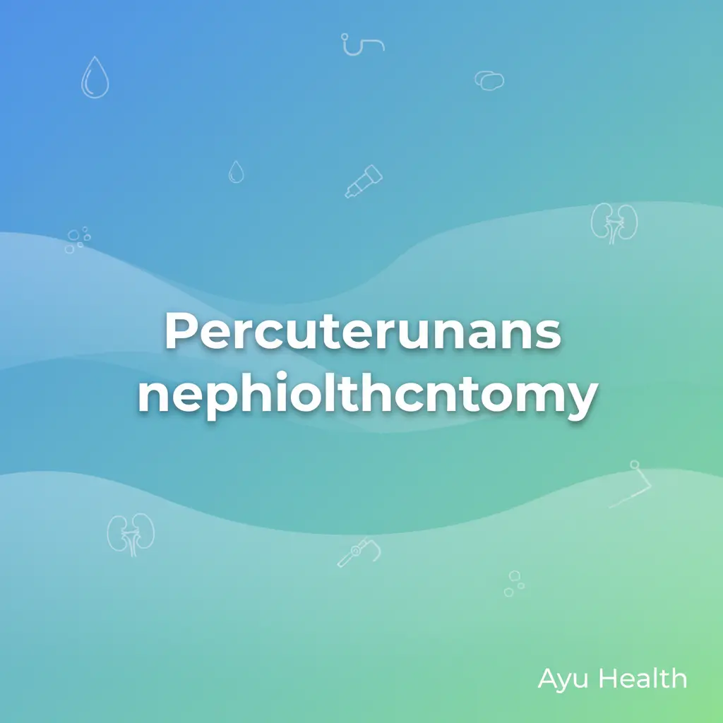 Percutaneous Nephrolithotomy (PCNL) - Kidney Stone Removal thumbnail