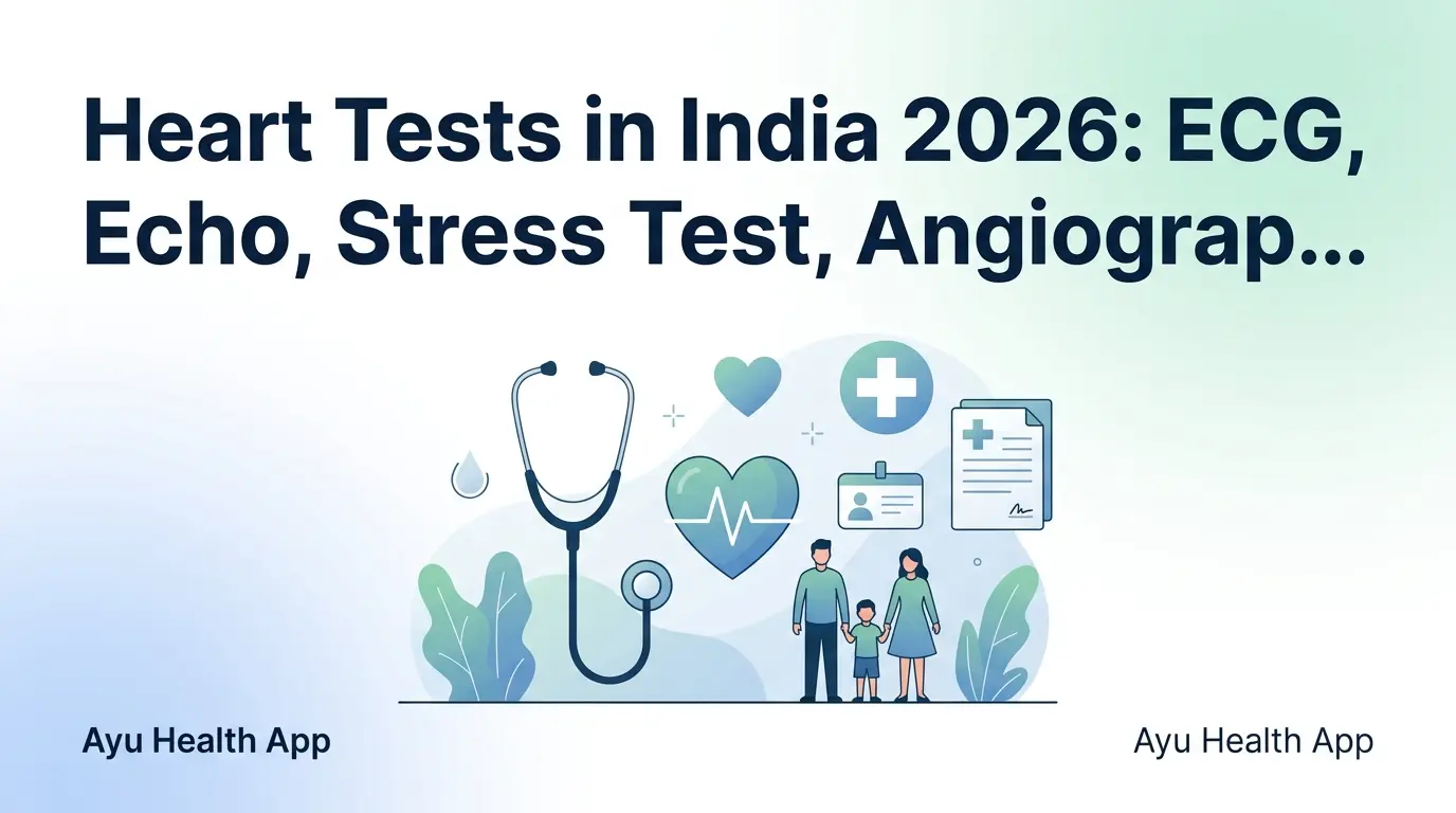 Heart Tests in India 2026: ECG, Echo, Stress Test, Angiography — Costs & When Needed thumbnail