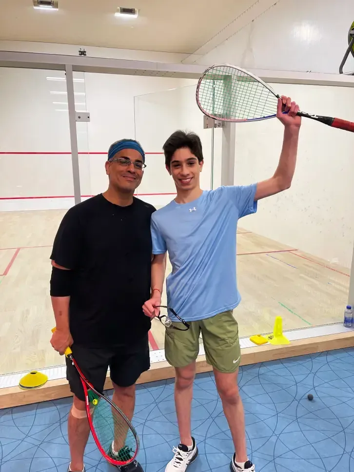 Max and Sean Kapoor at Open Squash (Patch)