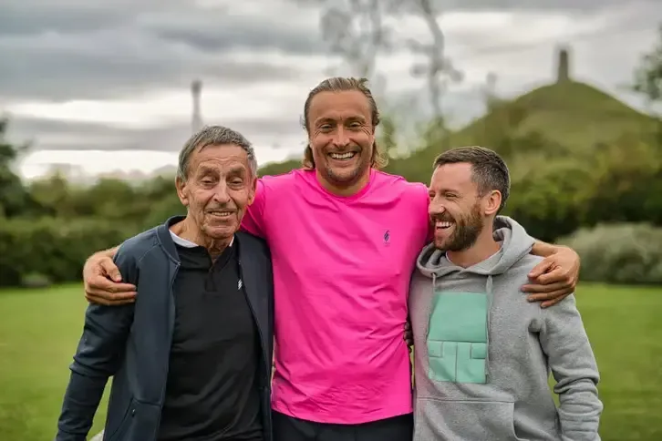 Peter Creed with Jonah Barrington and Joey Barrington (Patch)