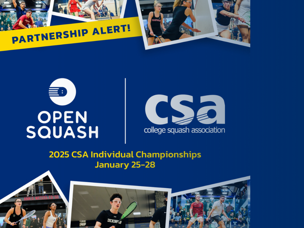 Open Squash Partners with College Squash Association for 2025 CSA