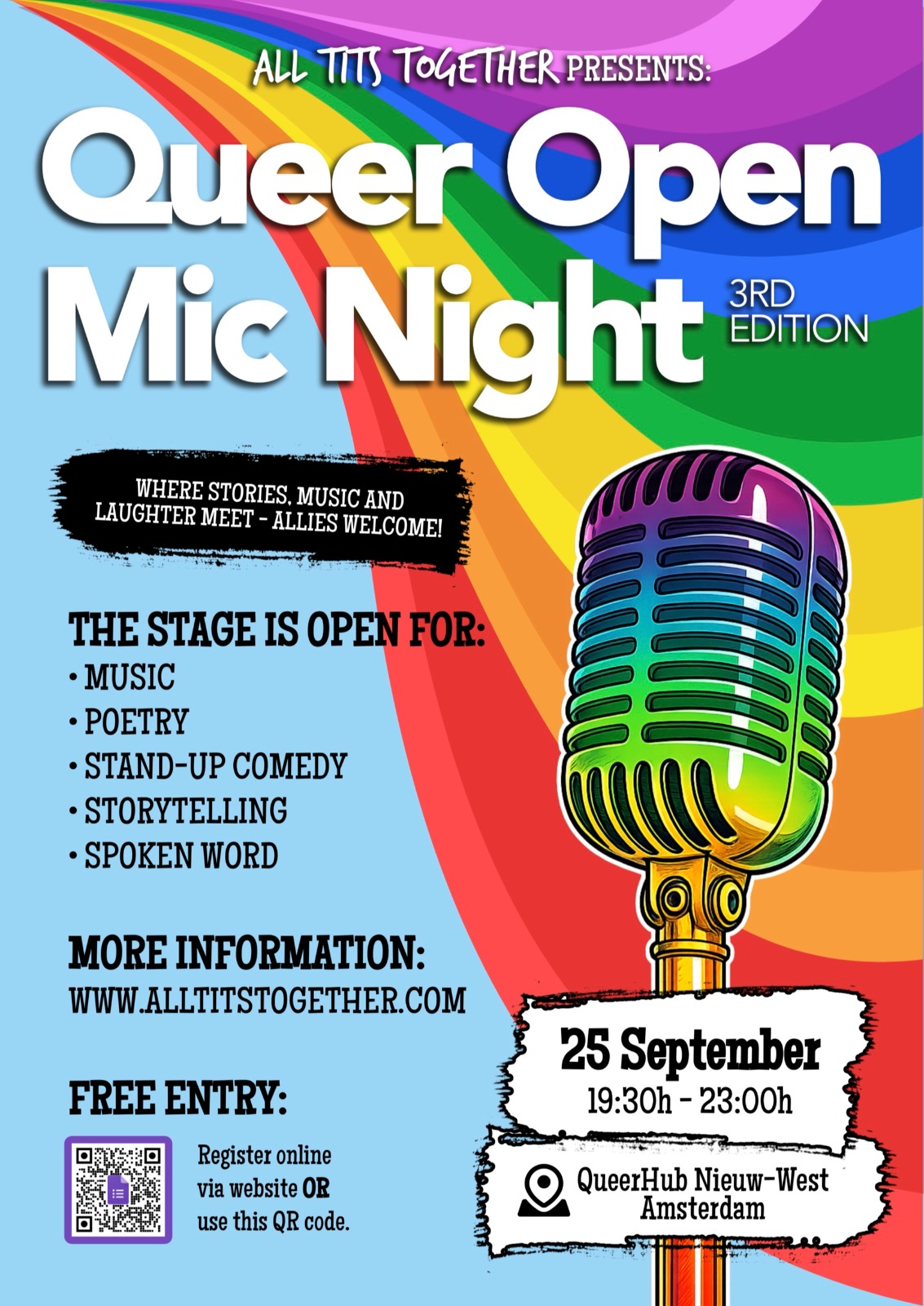 Queer Open Mic Night - Open Mic in Amsterdam