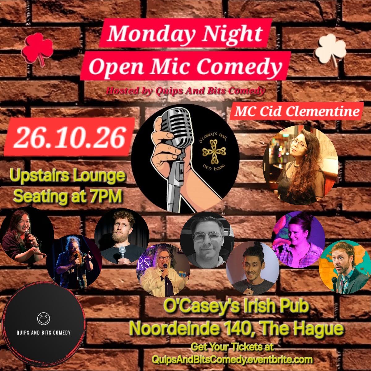 O'Casey's Monday Night  - Open Mic in Den Haag