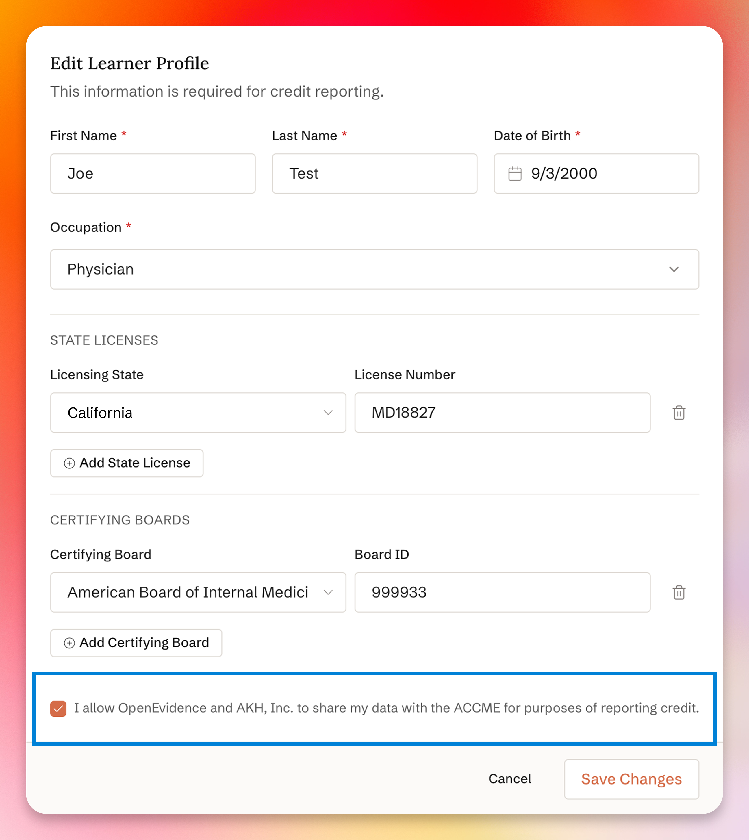 User Guide Edit Profile