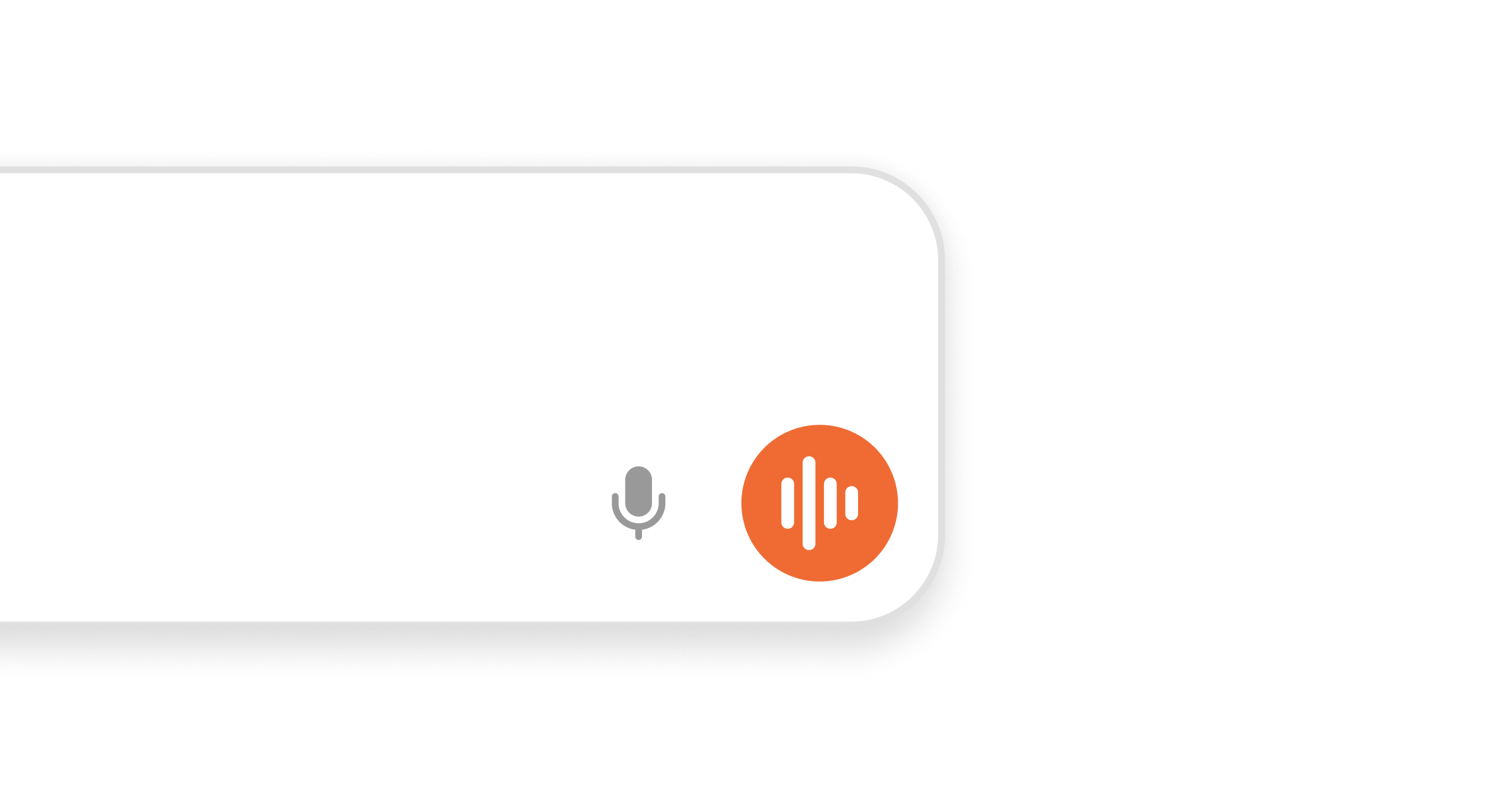 Voice mode button in the query bar