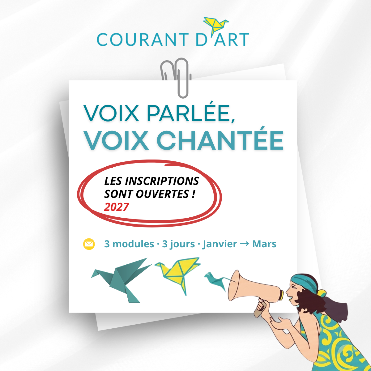 Formation PRO Voix parlée & chantée