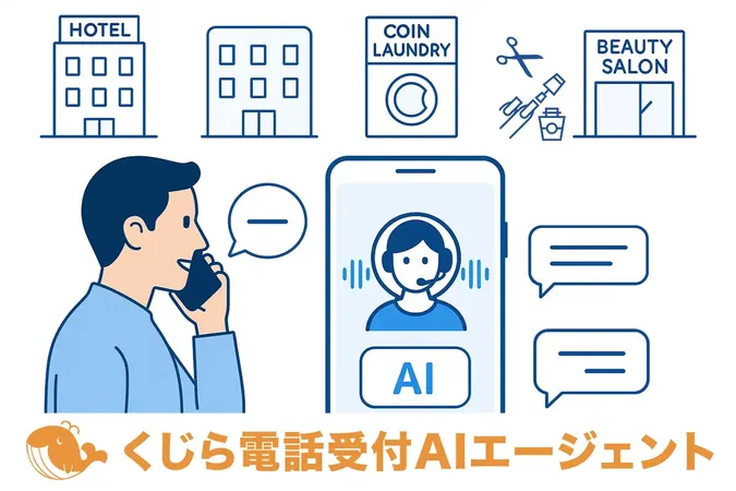 AIが電話応対から実務まで自動化、「くじら電話受付AIエージェント」開発へ