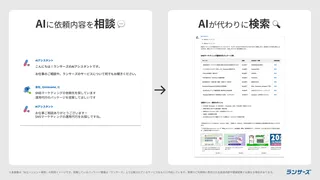 ランサーズ、チャットで相談するだけで最適な人材が見つかる「AIエージェント検索」を提供開始