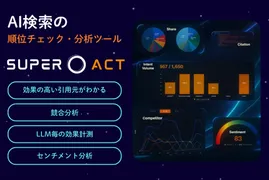 SEOの次はAI評価？主要LLMを横断分析する「SUPER ACT」登場