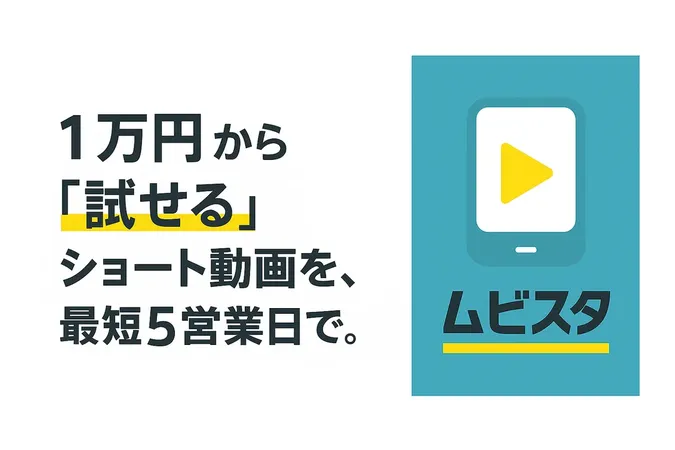1本1万円！動画制作サービス「ムビスタ」登場