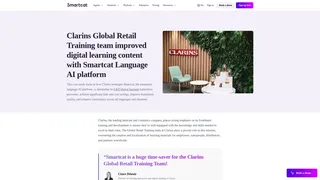 Clarins Global Retail Training team improved digital learning content with Smartcat Language AI platform