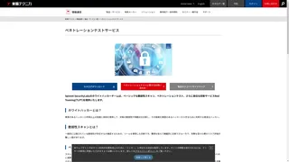ペネトレーションテストサービスのスクリーンショット