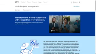 Citrix Endpoint Managementのスクリーンショット