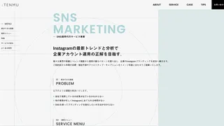 SNS運用代行サービス事業のスクリーンショット