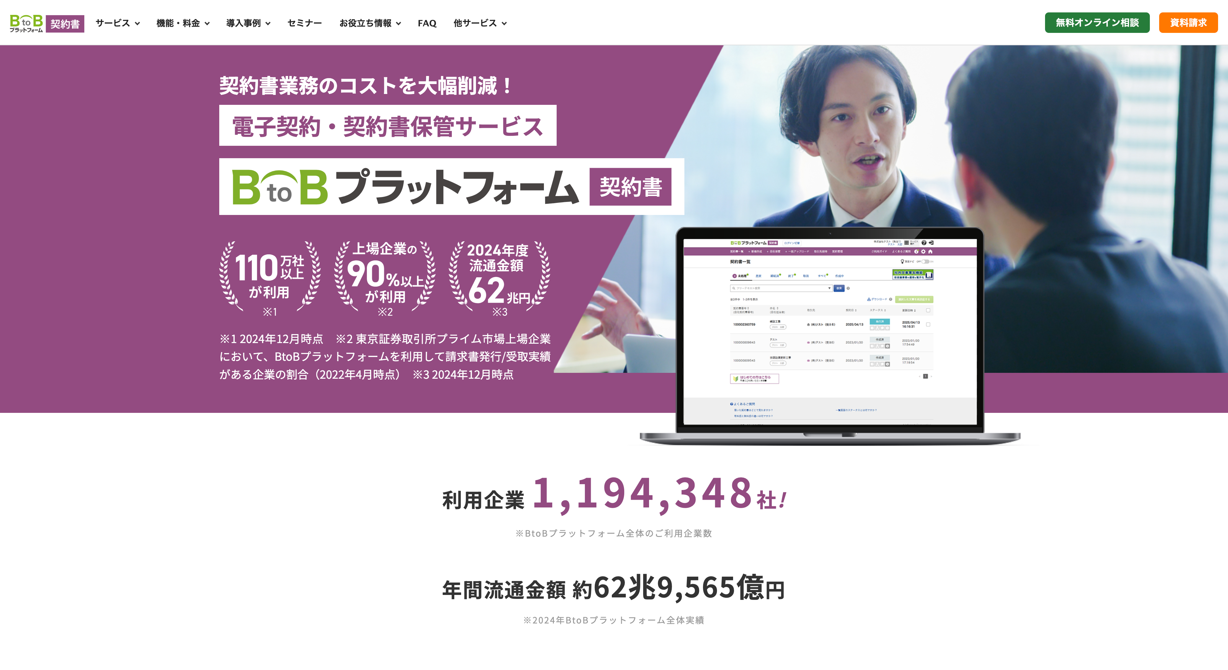BtoBプラットフォーム 契約書