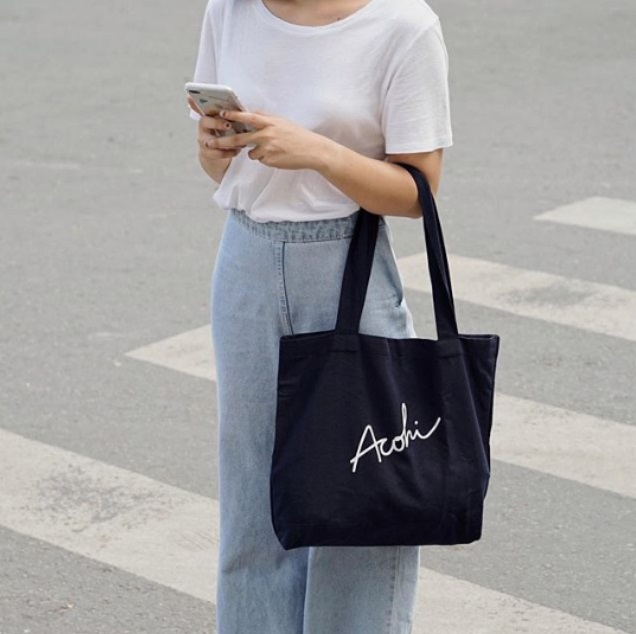 Những ý tưởng mix đồ với tủi vải tote bag 