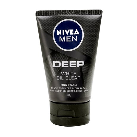 Sữa rửa mặt Nivea men deep white oil clear