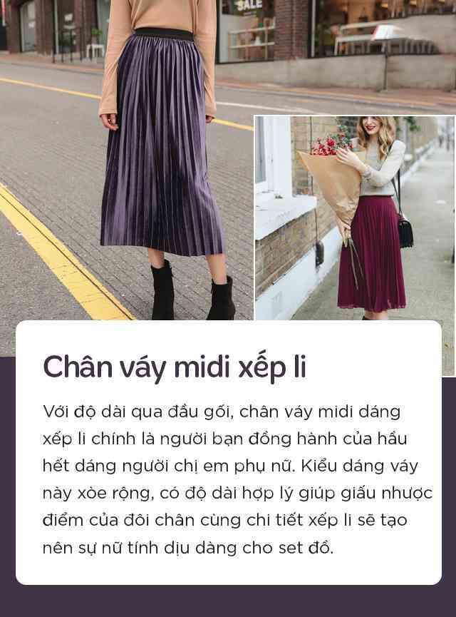  4 kiểu chân váy độc quyền cho mùa lạnh