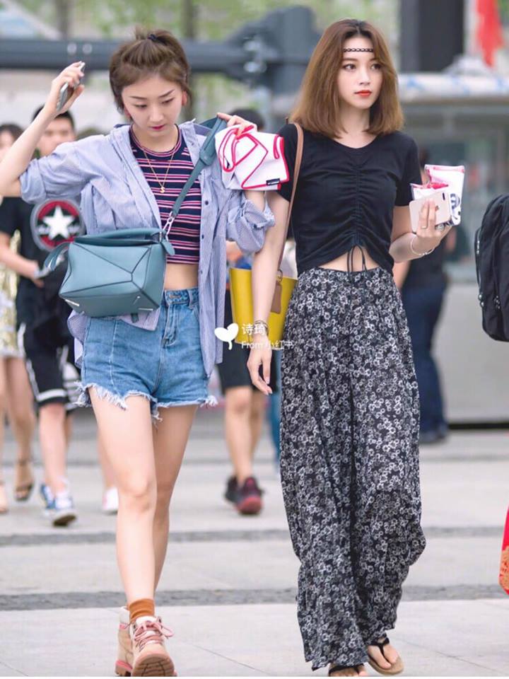 streetstyle giới trẻ trung quốc